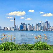 Toronto landscape along water
